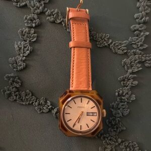 Fossil leather watch